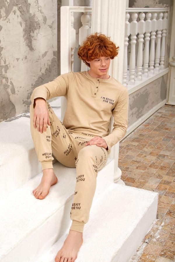 Gd Goldoremi 5355 Erkek Uzun Kollu Pijama Takımı - Image 1