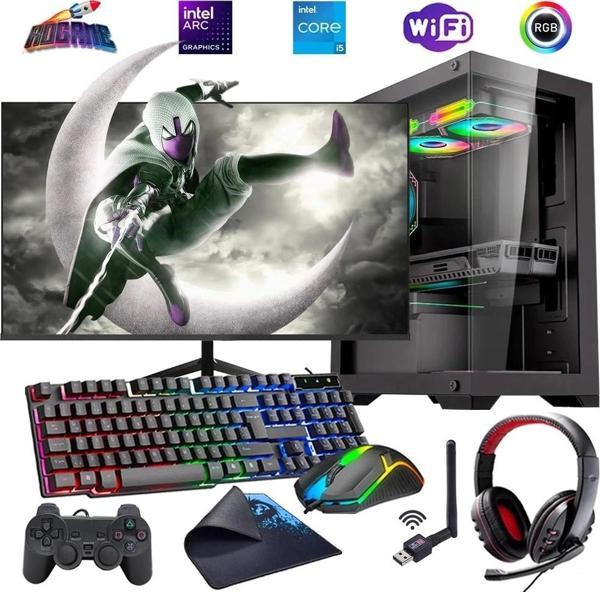 I5 14400F 16GB DDR4 480SSD 12GB ARC B580 24" Mon. Oyun Bilgisayarı (Gaming SET) - Image 1