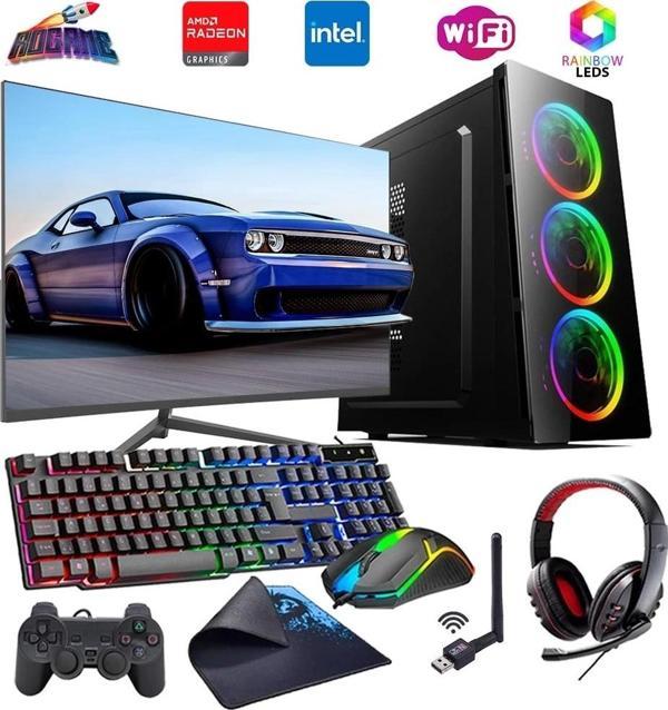 INTEL I5 3N 16GB 1TB SSD 4GB RX550 24" Monitörlü Oyun Bilgisayarı (Gaming SET) - Image 1