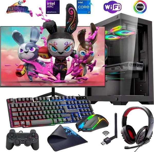 İ7 12700F 16GB DDR4 480SSD 12GB ARC B580 24" Mon. Oyun Bilgisayarı (Gaming SET) - Image 1
