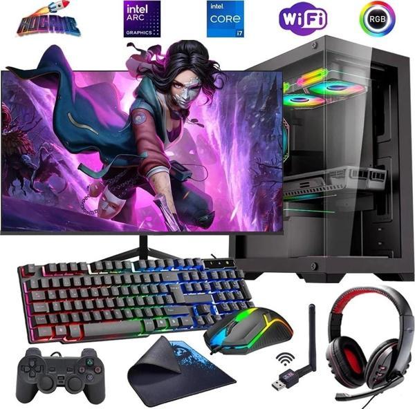 İ7 13700F 16GB DDR4 480SSD 12GB ARC B580 27" 165Hz Mon. Oyun Bilgisayarı (Gaming SET) - Image 1