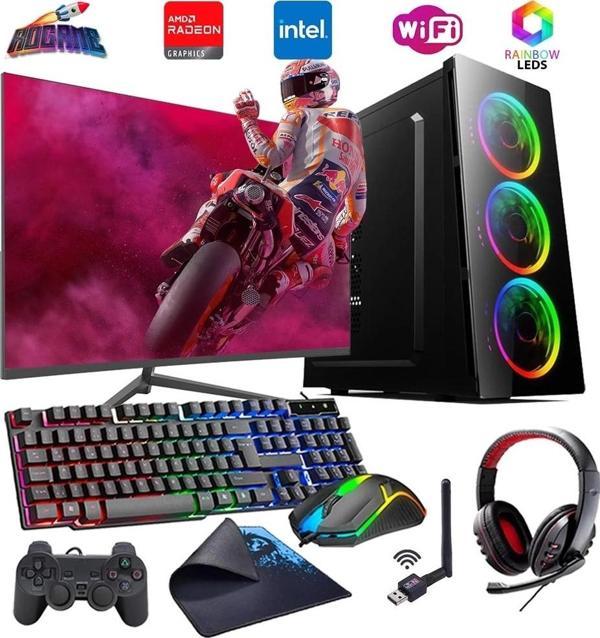 INTEL I5 4N 8GB 480GB SSD 4GB RX550 24" Monitörlü Oyun Bilgisayarı (Gaming SET) - Image 1