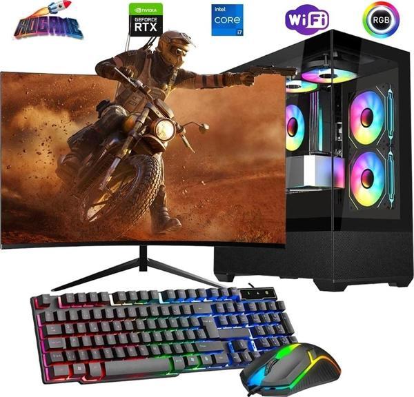I7 13700F 16GB DDR4 512GB M2 8GB RTX4060 24" 100Hz Mon. Oyun Bilgisayarı - Image 1