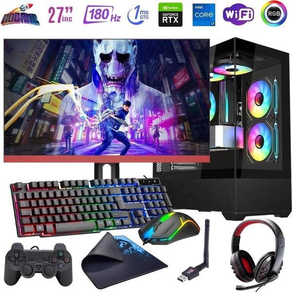 I7 13700F 16GB DDR4 512GB M2 8GB RTX4060 27" 180Hz Mon. Oyun Bilgisayarı (Gaming SET) - Image 1