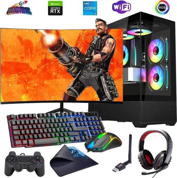 I5 12400F 16GB DDR4 512GB M2 8GB RTX4060 24" 100Hz Mon. Oyun Bilgisayarı (Gaming SET) - Image 1
