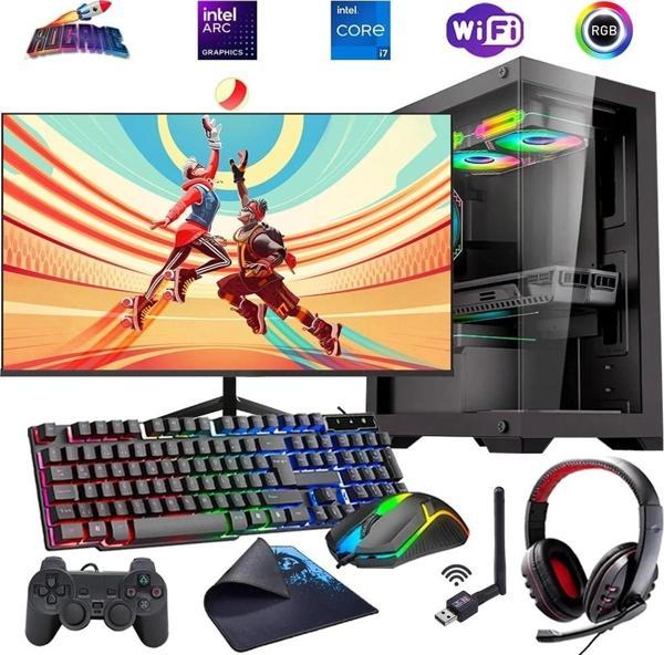 i7 14700F 32GB DDR4 1TB M2 12GB ARC B580 24" Mon. Oyun Bilgisayarı (Gaming SET) - Image 1