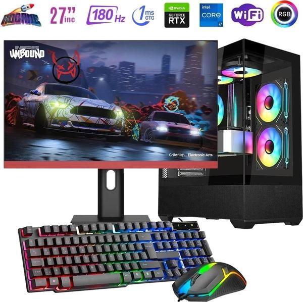 I7 14700F 32GB DDR4 1TB M2 8GB RTX4060 27" 180Hz Mon. Oyun Bilgisayarı - Image 1