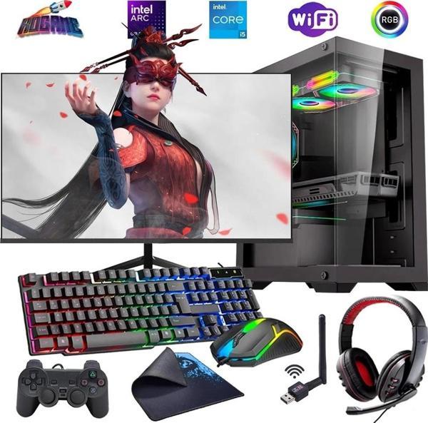 I5 13400F 16GB DDR4 480SSD 12GB ARC B580 24" Mon. Oyun Bilgisayarı (Gaming SET) - Image 1