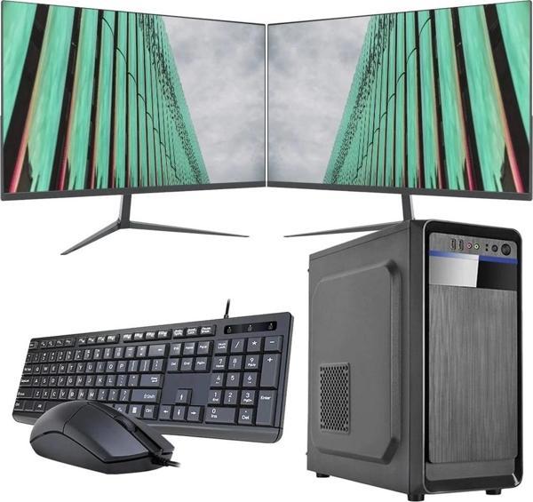 I5 14400 8GB 120GB SSD Çift 21.5" Monitörlü Ev ve Ofis Bilgisayarı (Business) - Image 1