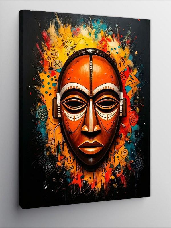 Kanvas Tablo Afrika Maskesi Deseni - Image 1