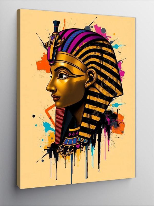 Kanvas Tablo Altın Firavun Portresi - Image 1