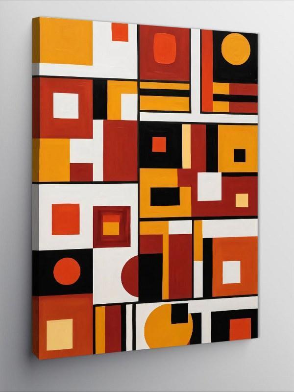 Kanvas Tablo Geometrik Desen Dansı - Image 1