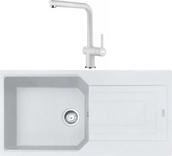 Urban Ubg 611-100 Bianco Granit Eviye, Active Plus Doccia 2.0 Batarya Set - Image 1