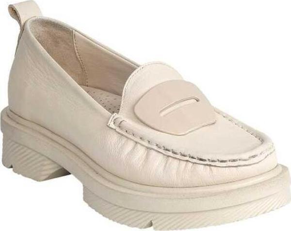 MAMMAMİA D24YA-850 KALIN TABAN LOAFER DERİ KADIN AYAKKABI - Image 1
