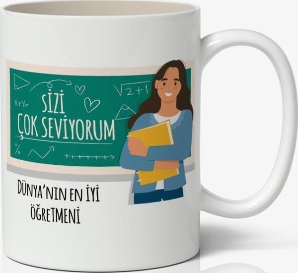 24 Kasım Öğretmenler Günü Tasarımlı Kupa Bardak Baskılı Kahve Kupa Bardak Model 23 - Image 1
