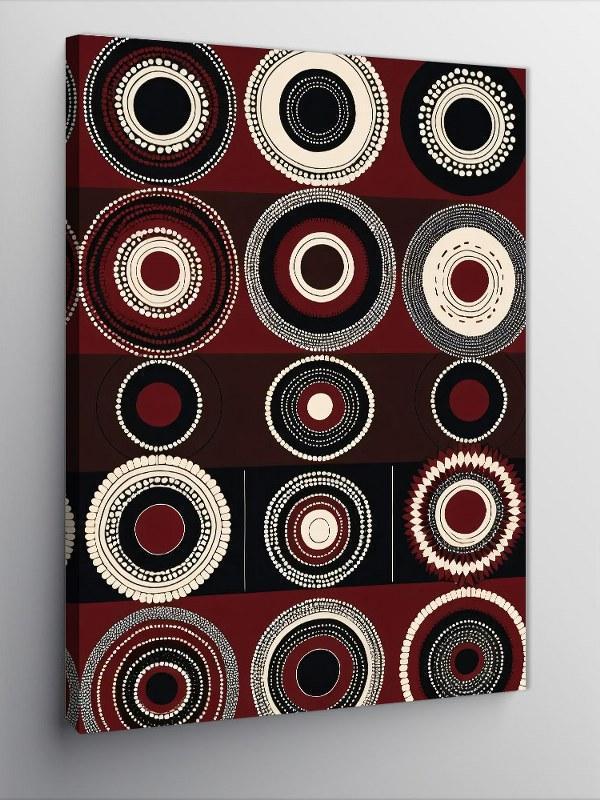 Kanvas Tablo Kırmızı Siyah Spiral - Image 1