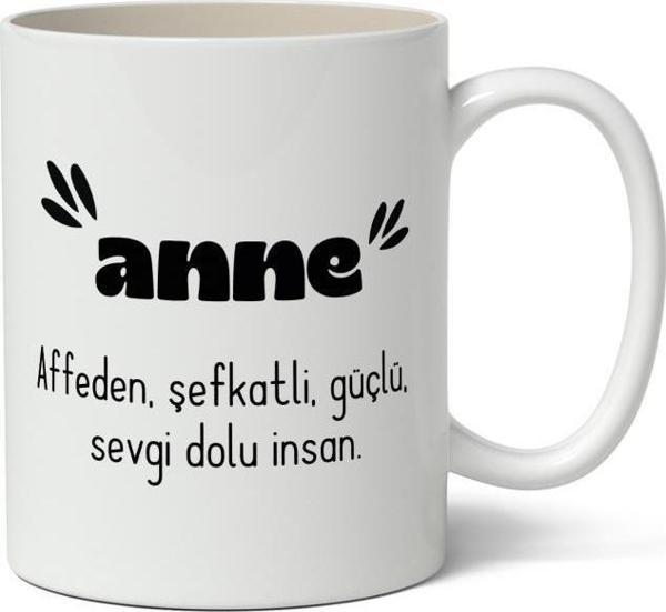 Anne Sevgi Dolu İnsan Baskılı Kupa Bardak Baskılı Kahve Kupa Bardak - Image 1