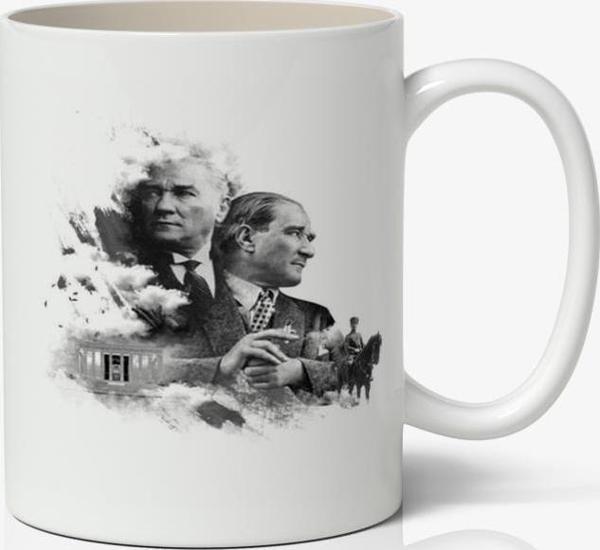 Atatürk Baskılı Kupa Bardak 1 - Baskılı Kahve Kupa Bardak - Image 1