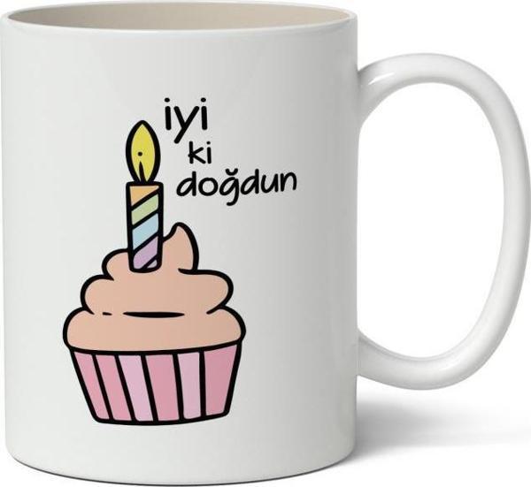 İyi Ki Doğdun Baskılı Kupa Bardak Baskılı Kahve Kupa Bardak - Image 1