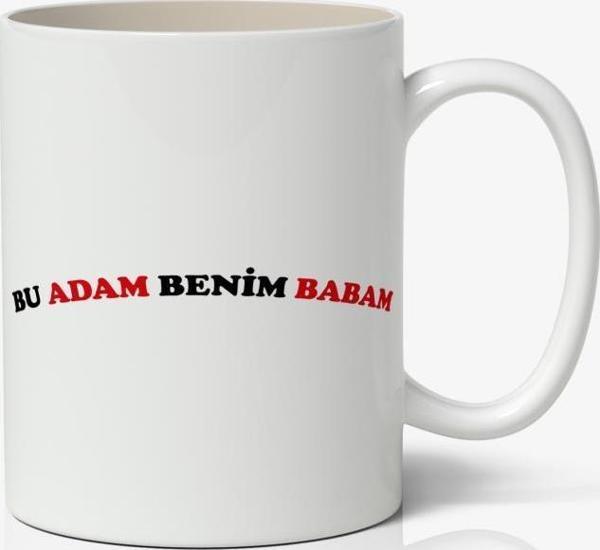 Bu Adam Benim Babam Baskılı Kahve Kupa Bardak Babalar Günü Kupası - Image 1