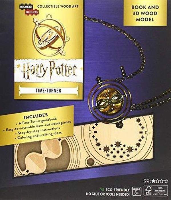 IncrediBuilds-Harry Potter: Time-Turner Book and 3D Wood Model - Insight Toys - Image 1