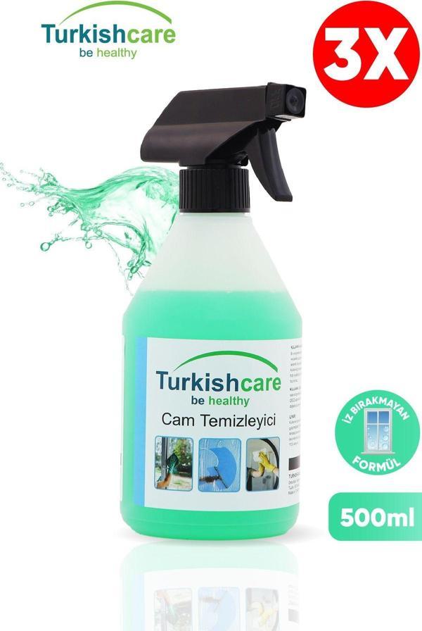 Turkishcare Cam Temizleyici 500Ml 3'Lü Paket - Image 1