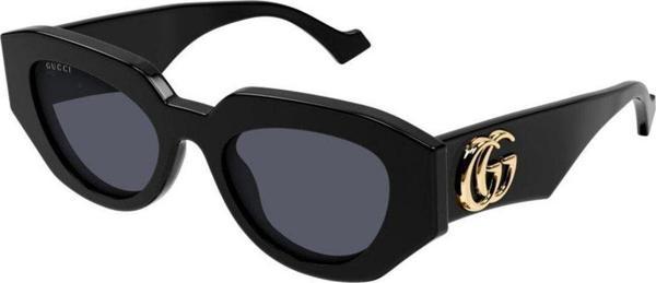 Gucci Gg 1421S 001 51 Kadın Cat Eye Siyah Kemik Güneş Gözlüğü - Image 1