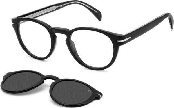 David Beckham Db7104/S8079949 Erkek Güneş Gözlüğü Siyah Kemik Çerçeveli Klipsli Füme Lens Uv400 - Image 1