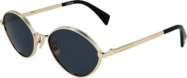 Lanvin Lnv 116S 710 57 Unisex Oval Gold Metal Güneş Gözlüğü - Image 1