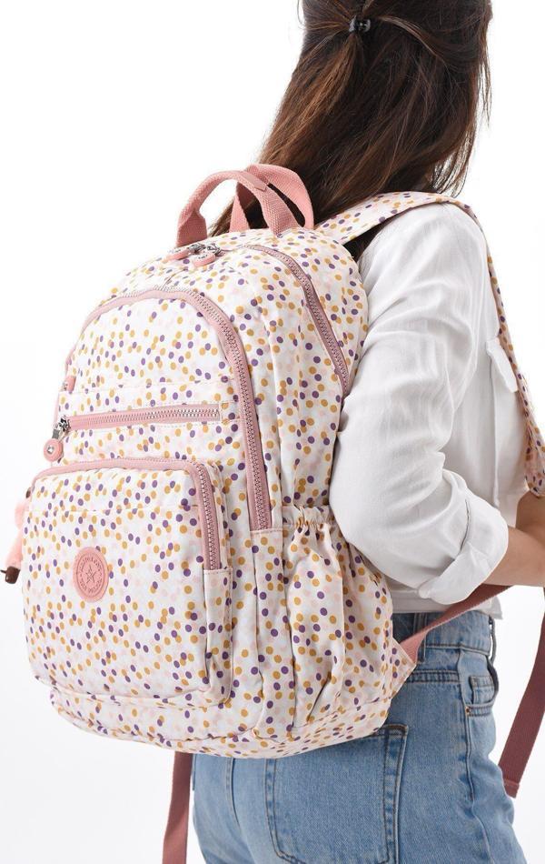 8861 Unisex Klınkır Maymunlu Günlük ve Okul Sırt Çantası - Image 1