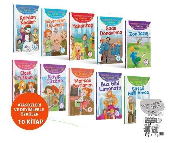 Atasözleri ve Deyimlerle Öyküler Seti - 10 Kitap Takım - Mavi Boncuk Eğitim - Image 1