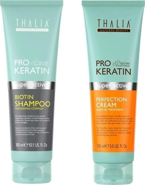 Thalia Saç Düzleştirmeye Etkili Keratin Şampuan Seti - Image 1