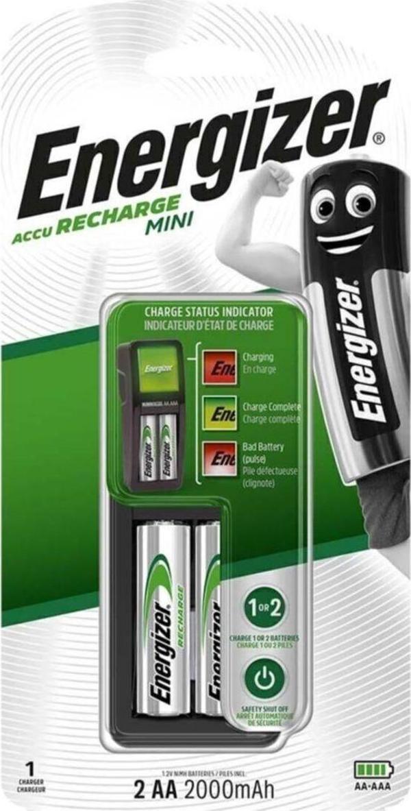 Energizer Mini Pil Şarj Cihazı - 2Xaa 2000Mah - Image 1