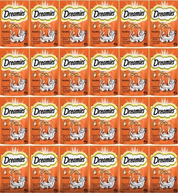Dreamies Kedi Ödül Maması Tavuklu 60 Gr X 24 Adet - Image 1