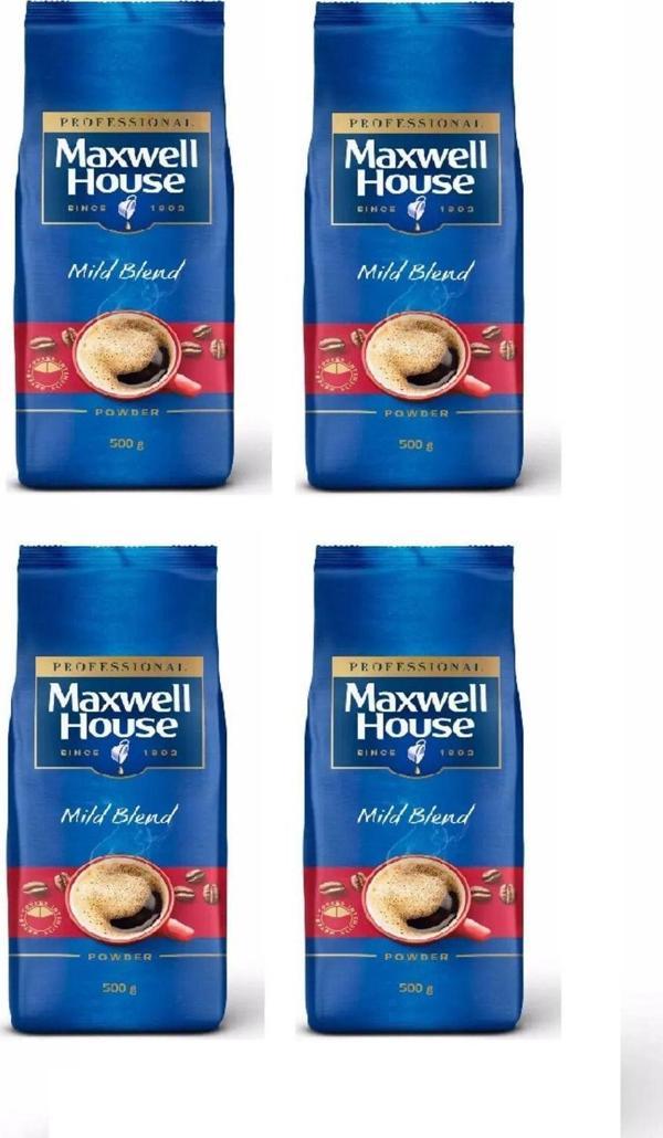 Maxwell Jacobs Mild Blend Çözünebilir Kahve 500 Gr X4 Adet (Toplam 2000 Gr) - Image 1