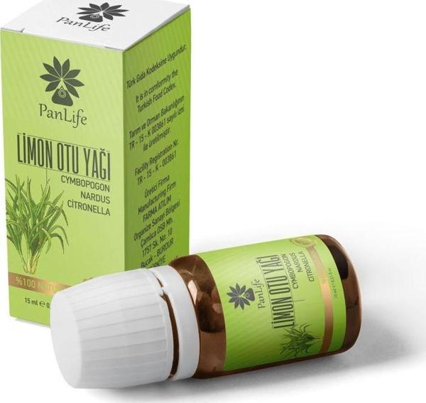 Panlife Limon Otu Yağı 10 Ml %100 Saf Analiz Sertifikalı  - Image 1