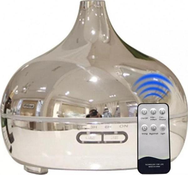Vothoon Gümüş Vazo Model Rgb Işıklı Hava Nemlendirici Oda Kokusu Aromaterapi Difüzör 550 Ml - Image 1