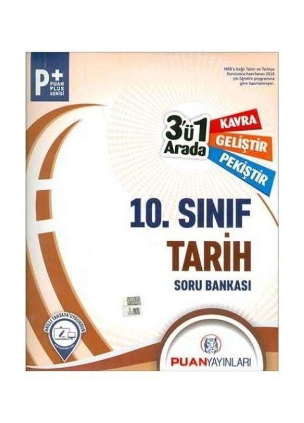 10. Sınıf Tarih 3`ü 1 Arada Soru Bankası Puan Yayınları - Puan Yayınları - Image 1