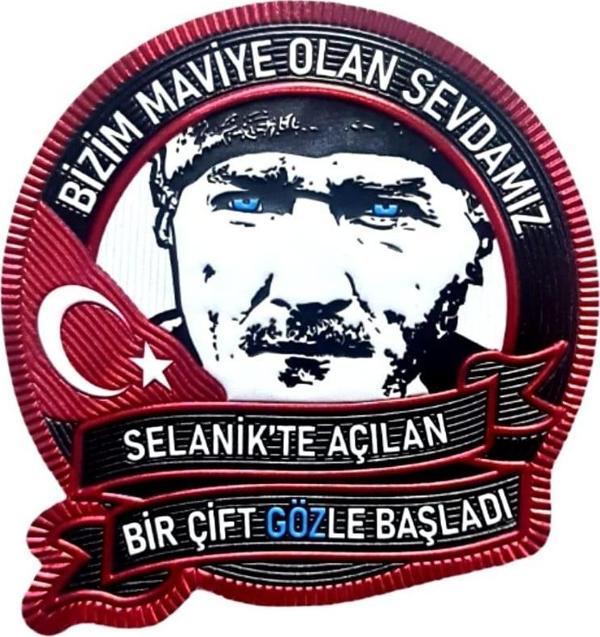 ATATÜRK  PEÇ , BİZİM MAVİYE OLAN SEVDAMIZ - Arma - TPU Patch - Image 1