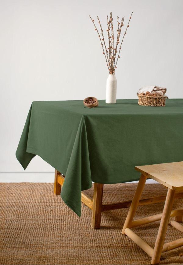 Wellstil Premium | Keten Haki Masa Örtüsü 140 X 180 Cm - Image 1