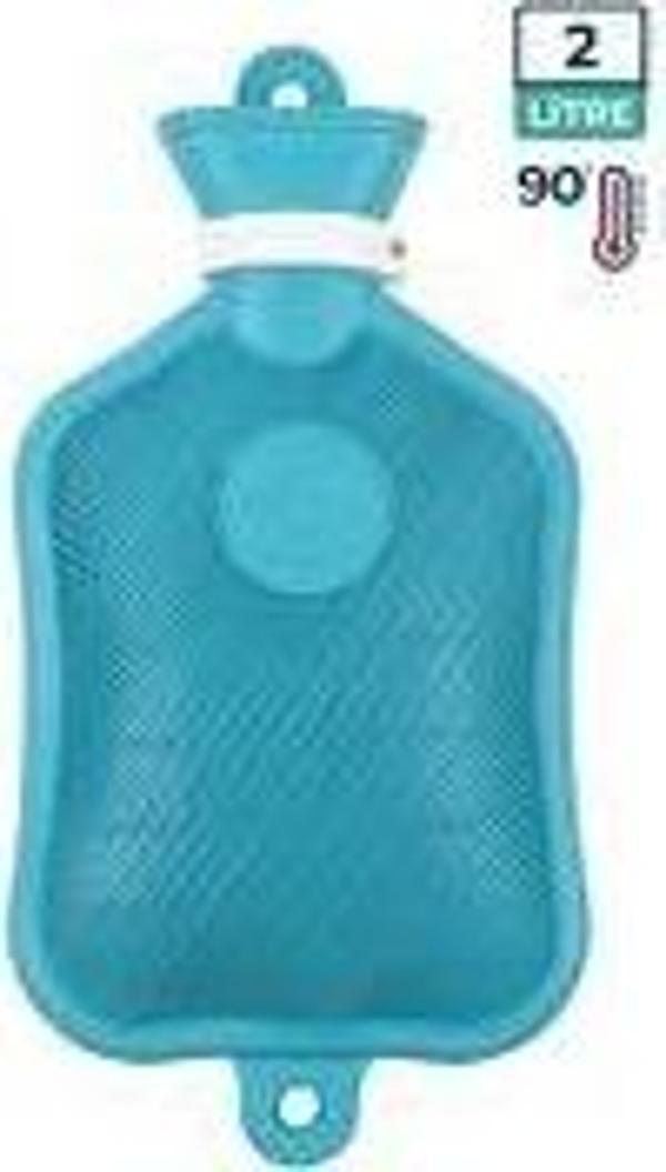 Bebelav Adalılar Kauçuk Termofor  Sıcak Su Torbası Mavi 2 L - Image 1