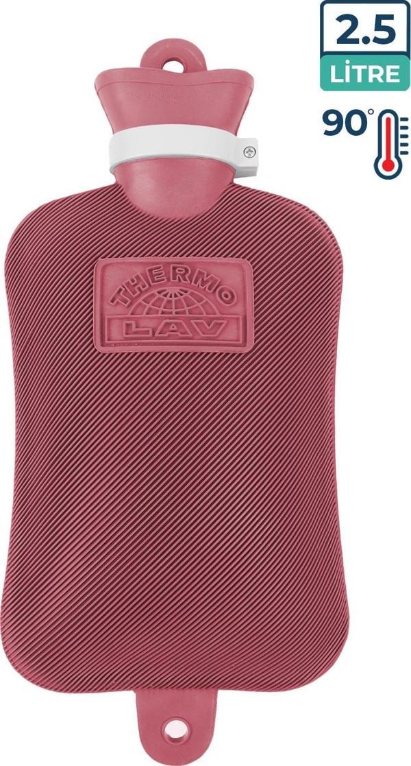 Bebelav Adalılar Kauçuk Termofor  Sıcak Su Torbası Pembe 2 L - Image 1