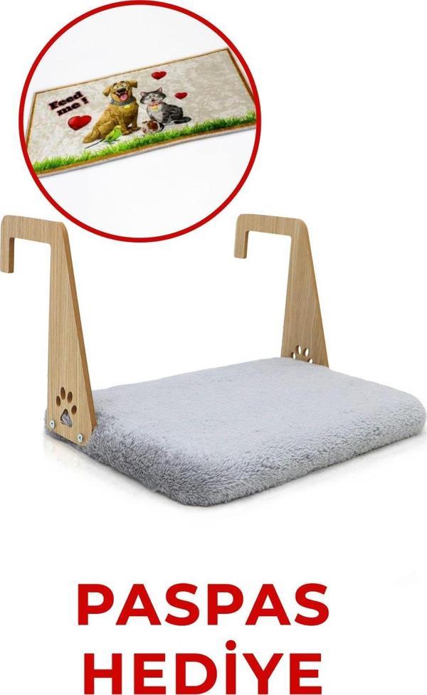 Peluş Kalorifer Petek Radyatör Yatağı Kedi Geniş Kedi-Köpek Kalorifer Yatağı, Hediye Paspas - Image 1