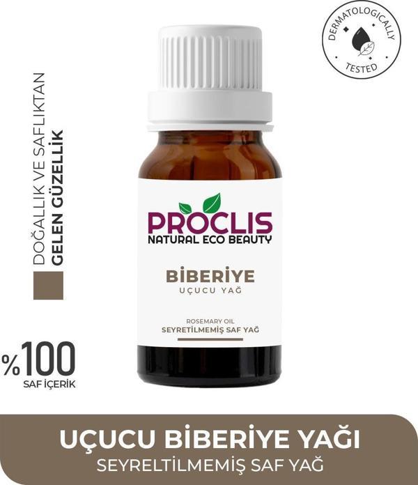 PROCLİS %100 Doğal Biberiye Yağı - Saf Biberiye Uçucu Yağı 10ml Sprey Başlıklı - Image 1