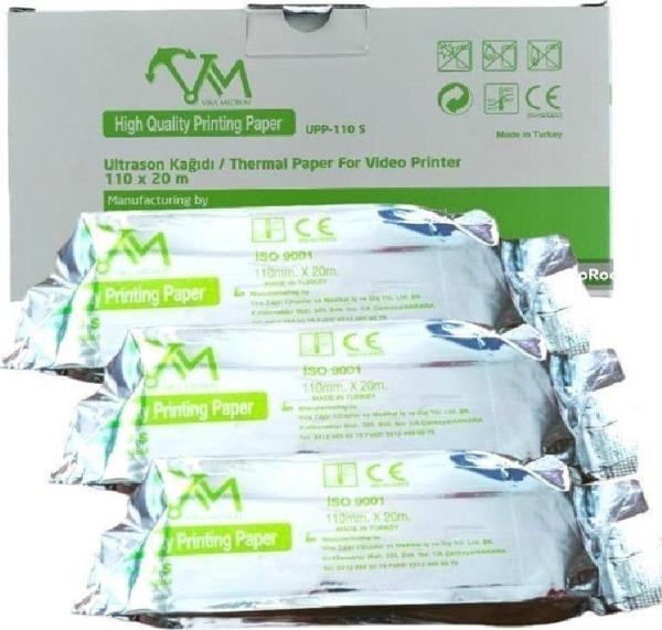 UPP 110 S Ultrason Kağıdı / Termal Paper For Video Printer 110 X 20 m 3 Adet - Image 1