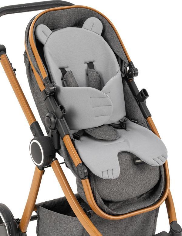 Wellgro Teddy Bear Çok Fonksiyonlu Penye Ped, Bebek Arabası Minderi - Image 1