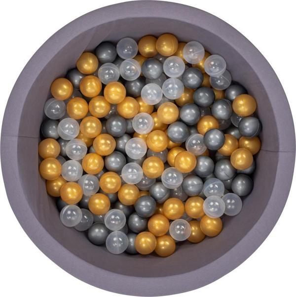Wellgro Bubble Pops Gri Top Havuzu -Gri/Gold/Şeffaf Top - Image 1