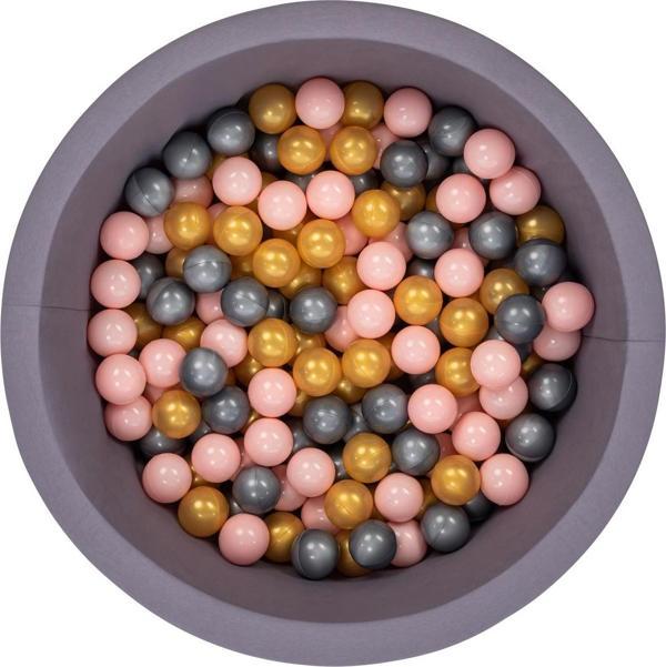 Wellgro Bubble Pops Gri Top Havuzu -Gri/Pembe/Gold Top - Image 1