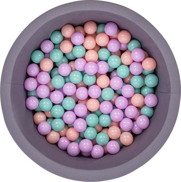 Wellgro Bubble Pops Gri Top Havuzu -Pembe/Mint/Lila Top - Image 1
