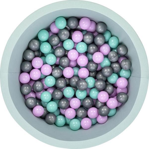 Wellgro Bubble Pops Mint Top Havuzu -Mint/Lila/Gri Top - Image 1